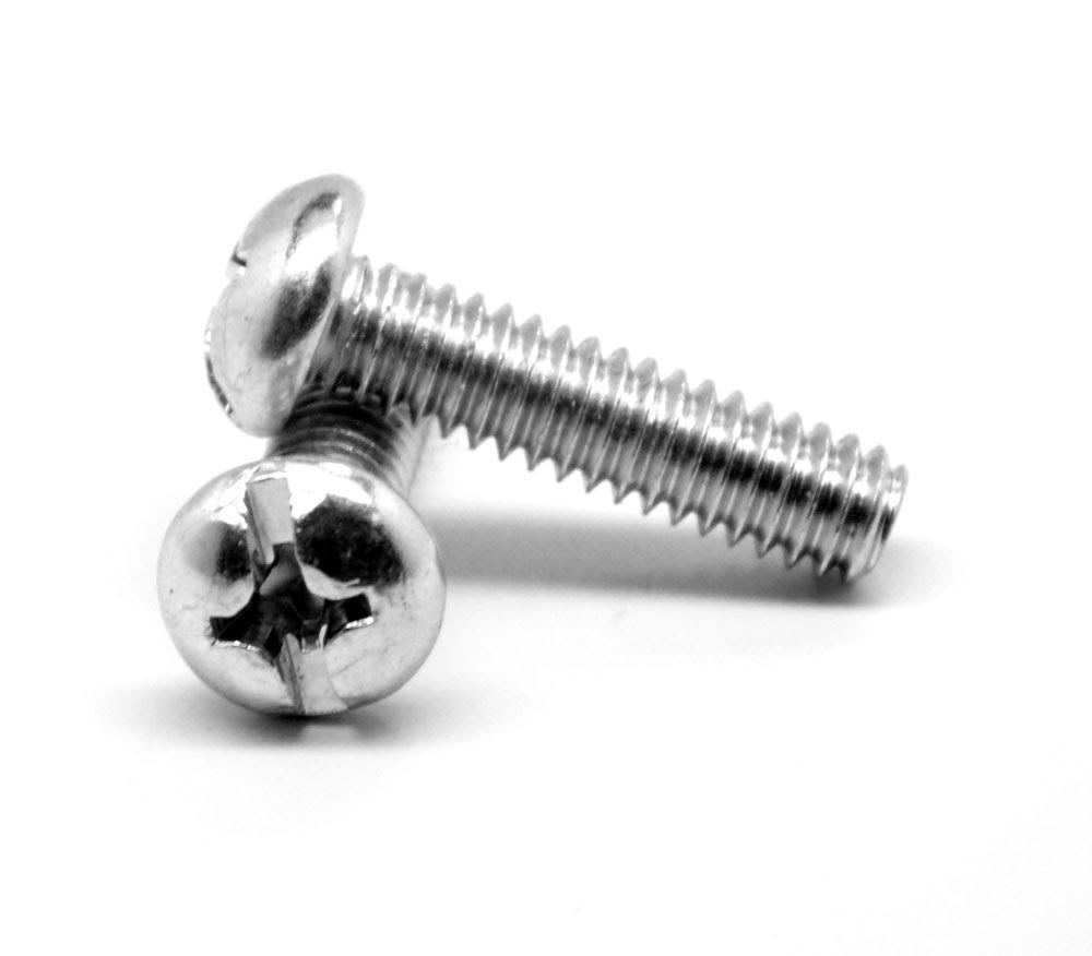 #8-32 x 2 Coarse Thread Machine Screw Zinc Plated N1935