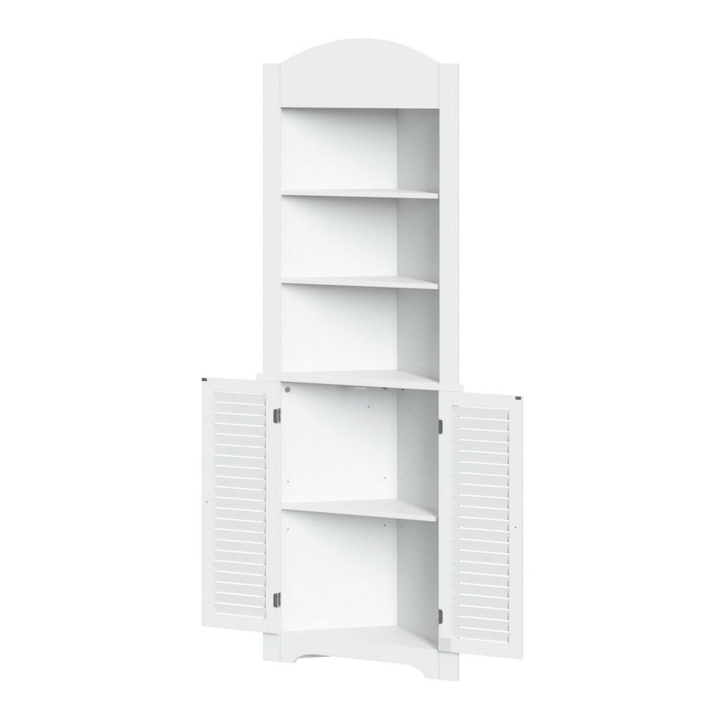 White Tall Corner Cabinet X89160