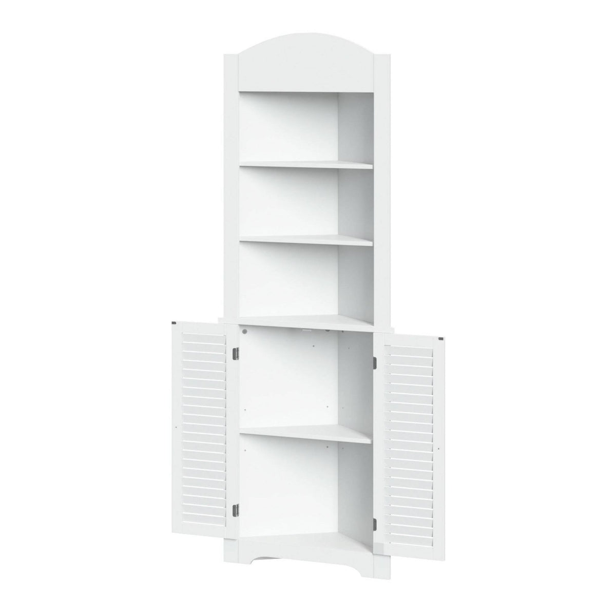 White Tall Corner Cabinet X89160