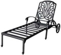 Cast Aluminum Reclining Chaise Lounge H5827