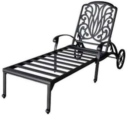 Cast Aluminum Reclining Chaise Lounge H5827