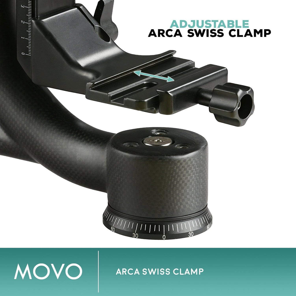 Carbon Fiber Gimbal Tripod Head with Arca-Swiss Quick-Release Plates O6026