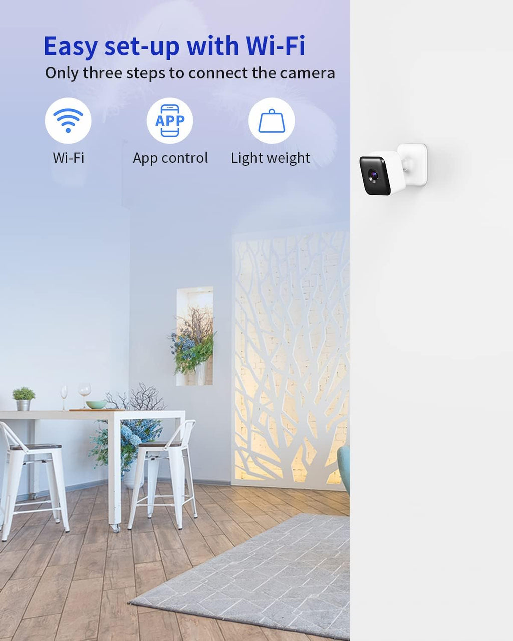 1080P Wi-Fi Security Camera with Night Vision, 2-Way Audio, 2 Pack L151266