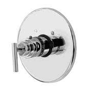 Satin Bronze Round Thermostatic Trim Plate with Handle E8121