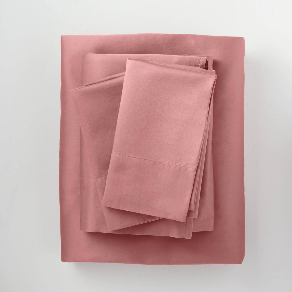 500 Thread Count Washed Supima Sateen Solid Sheet Set P43650