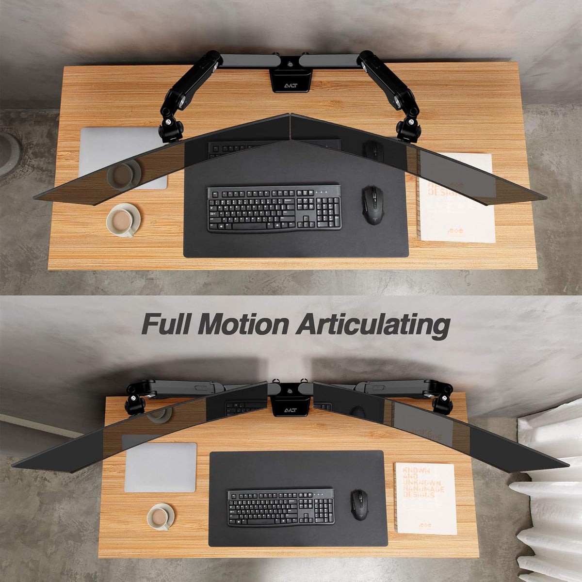 Dual 24-35 Monitor Arm Desk Mount Y6158