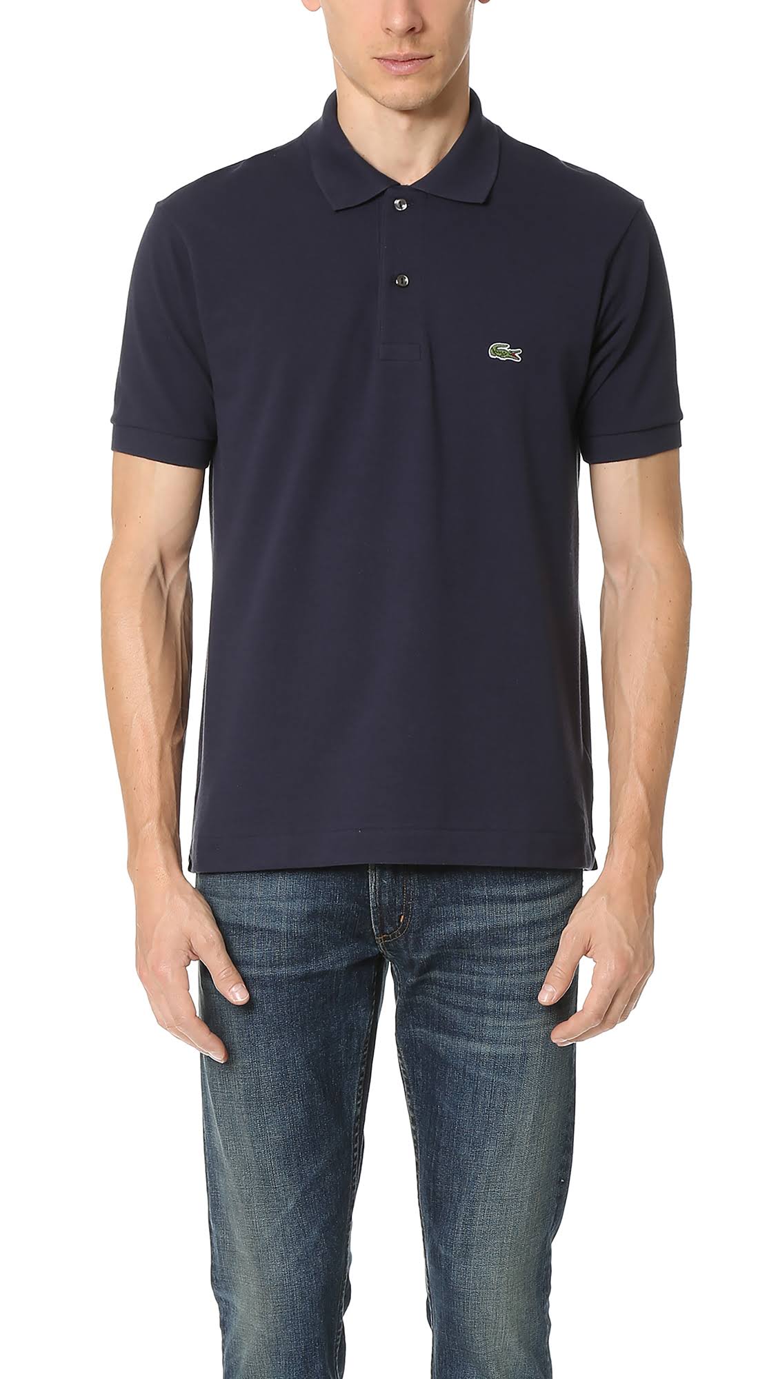 Short Sleeve Classic Pique Polo Navy Blue F33943