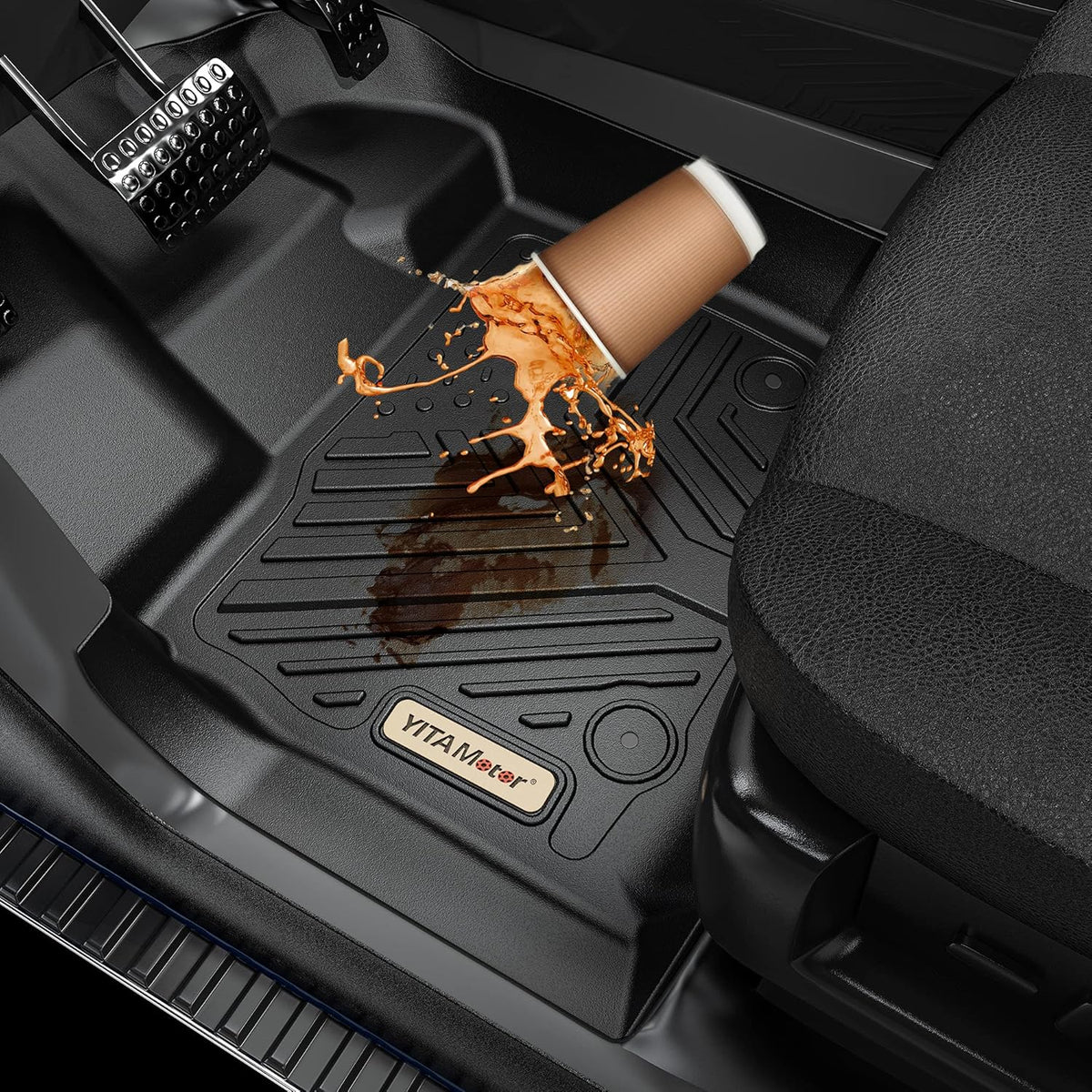 Black Floor Mats and Floor Liners V764893