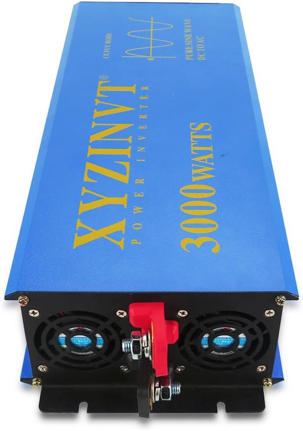 3000 watt Pure Sine Wave Power Inverter dc 24v to ac 120v with LED Display and Wireless Remote Controller Z839
