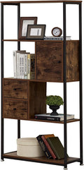 4-Tier Storage Bookshelf with Drawers D1959