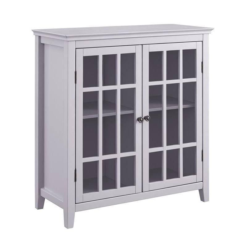 Double Door Cabinet in Gray Q172