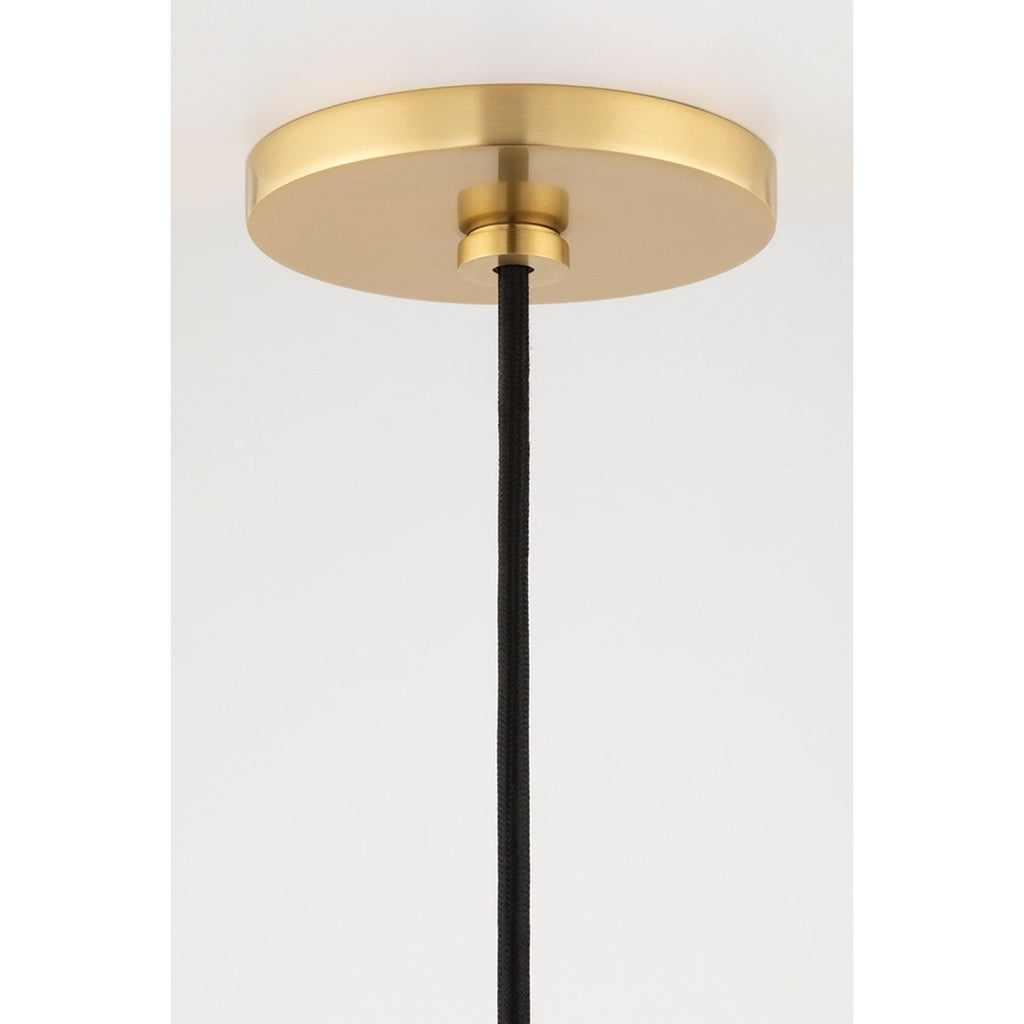 1 Light Large Pendant Aged Brass R605281