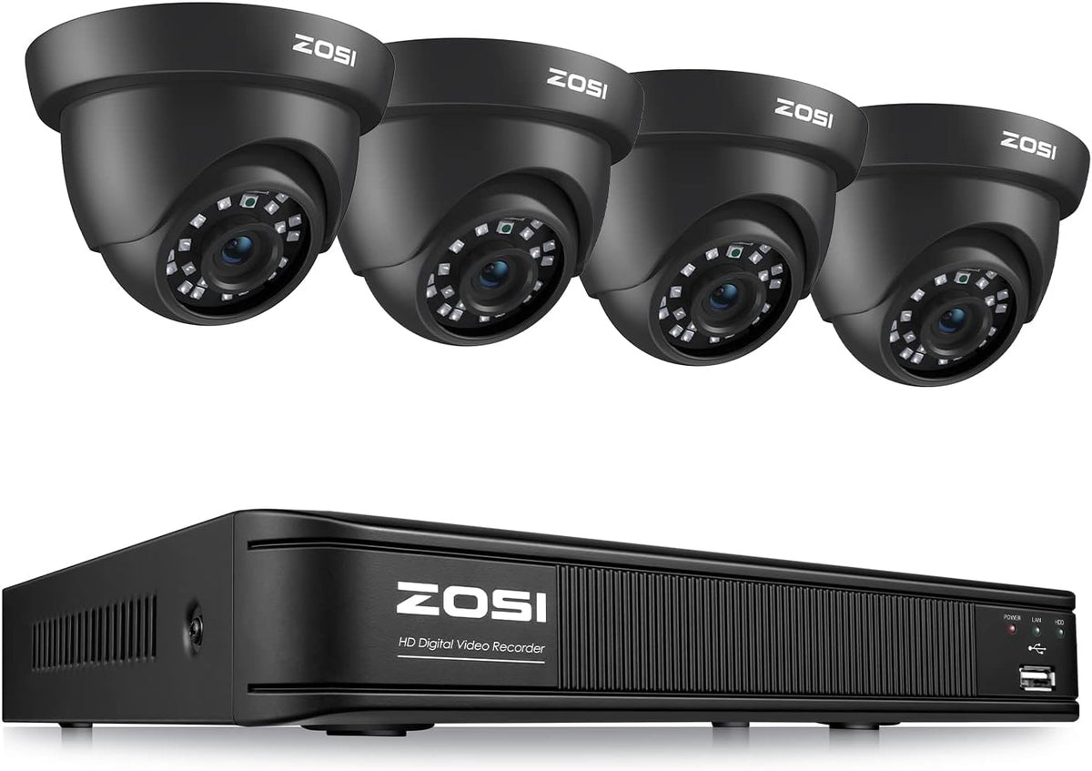 4K 8MP 4 Channel CCTV DVR and 4 x 4K Dome Camera Security Camera System F7404