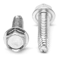 #8-32 x 1 1/4 Coarse Thread Hex Washer Head Screw Zinc Plated X138398