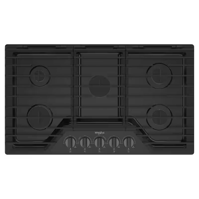 5 Burners Recessed Gas Cooktop in Black Stainless W780