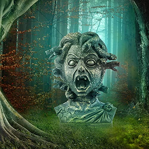 12 inch Electronic Animated Medusa Bust Halloween Decoration I71739