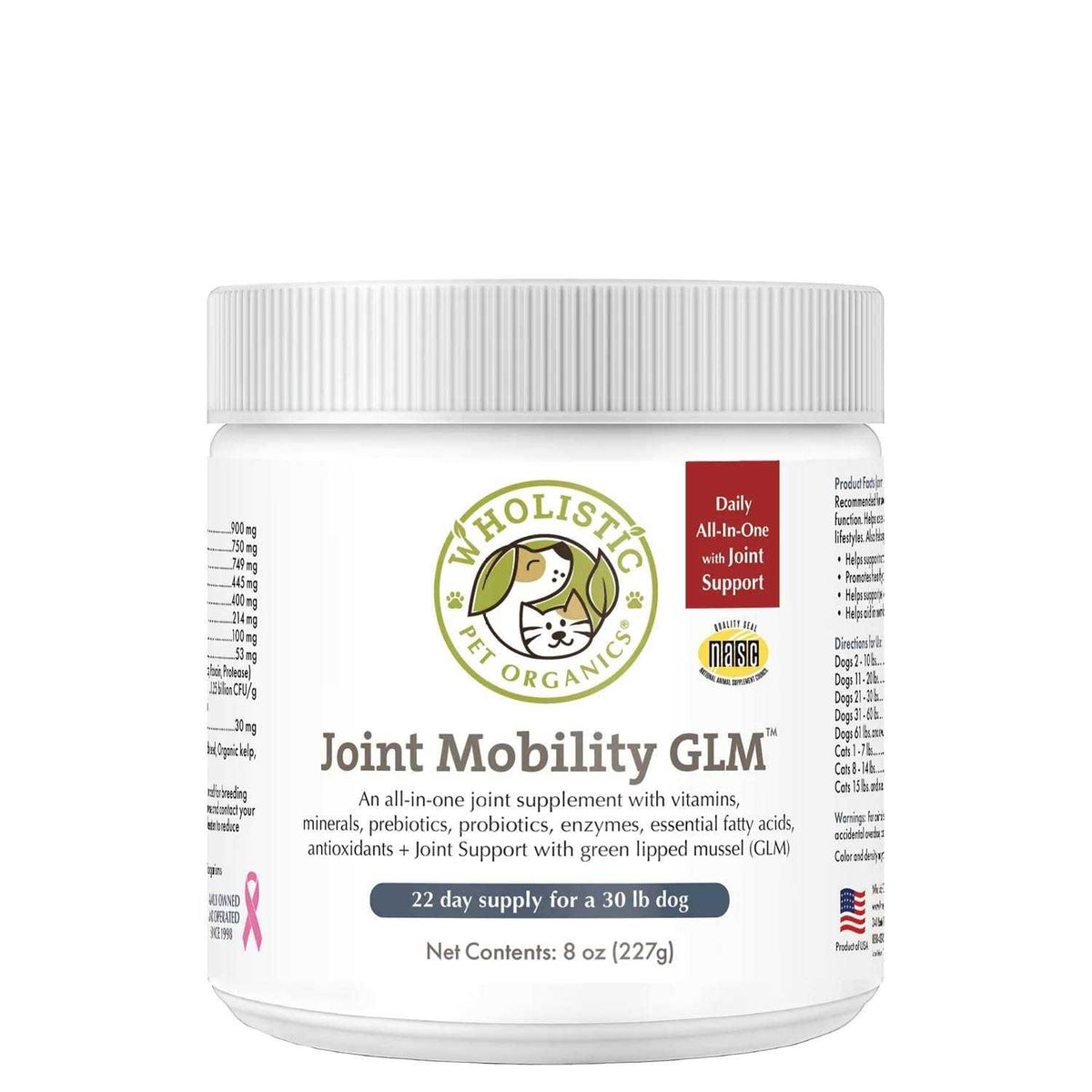 Joint Mobility with Green Lipped Mussel Pet Supplies W750