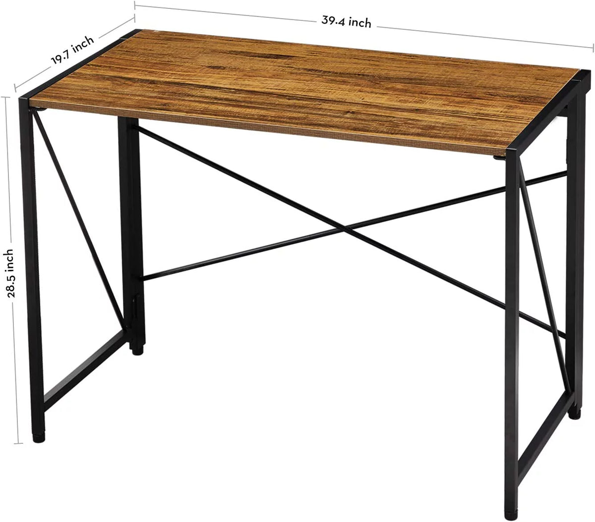 Folding Computer Desk 39” Walnut T330333