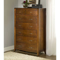 Cinnamon Brown 7 Drawer Wooden Chest S358108