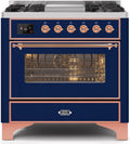 Blue Dual Fuel Propane Gas Range V3178