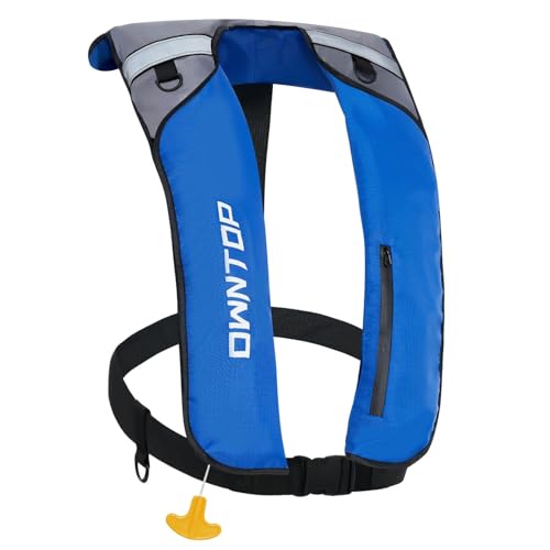 Manual Inflatable Swim Jacket with Zipper Pocket B814