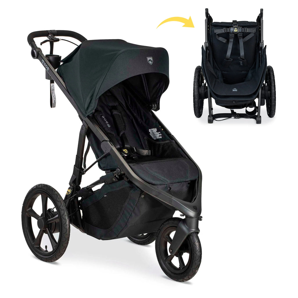 Jogging Stroller with Dual Suspension and Air-Filled Tires I9222