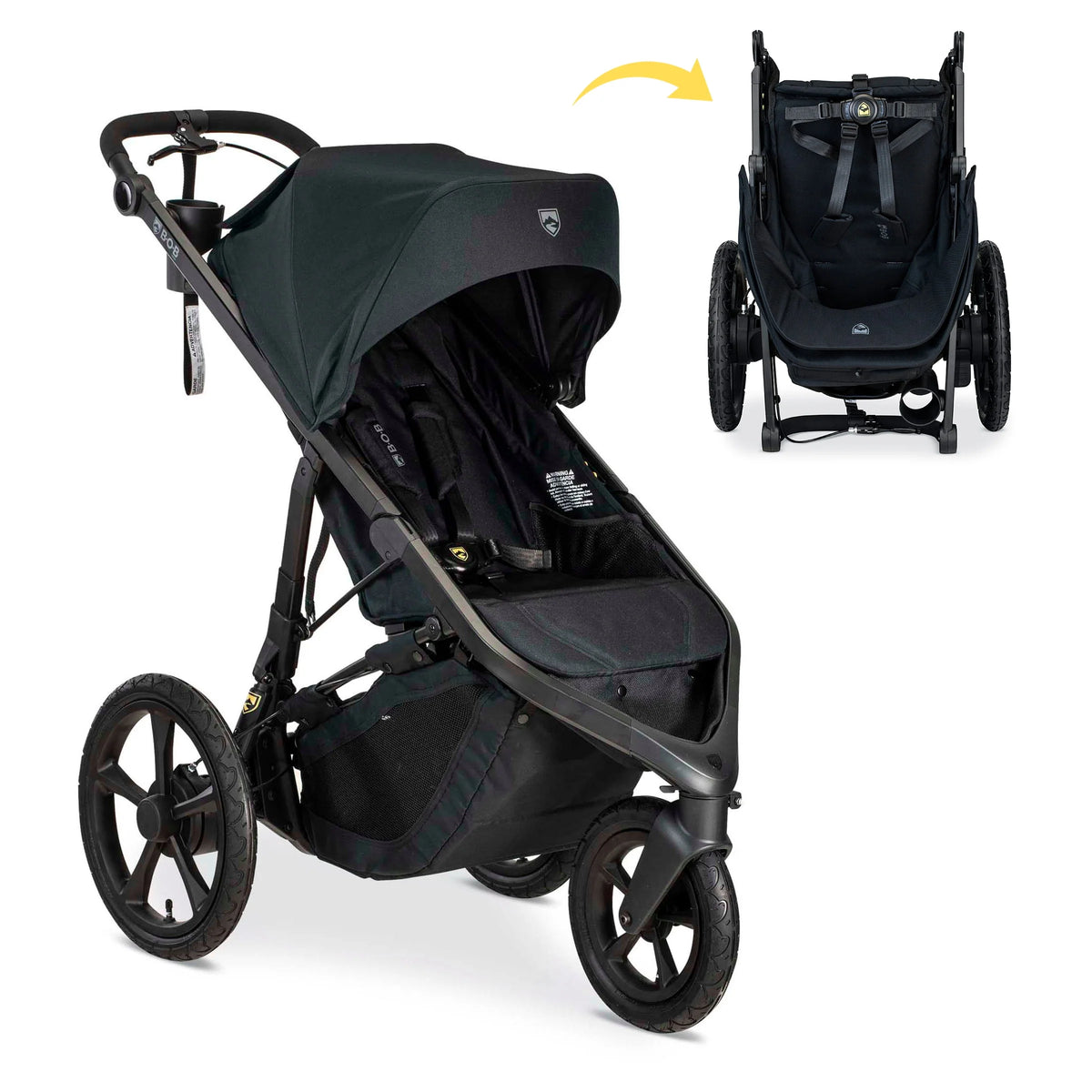 Jogging Stroller with Dual Suspension and Air-Filled Tires I9222