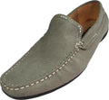 Leather Slip on Loafers Grey M5105