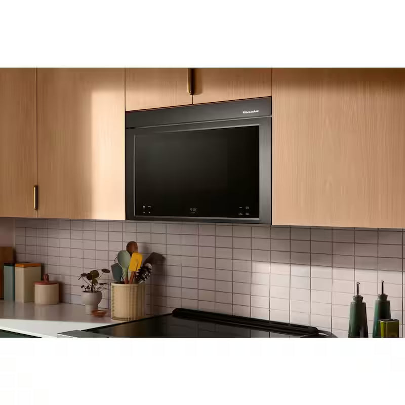 30 in. 1.10 cu. ft. Over-the-Range Microwave Oven in Black Stainless B5788