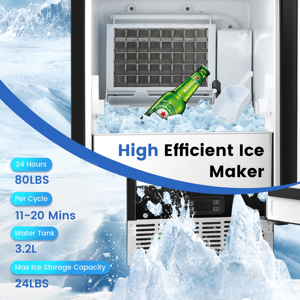 Built-in Ice Maker 80lbs/Day E157
