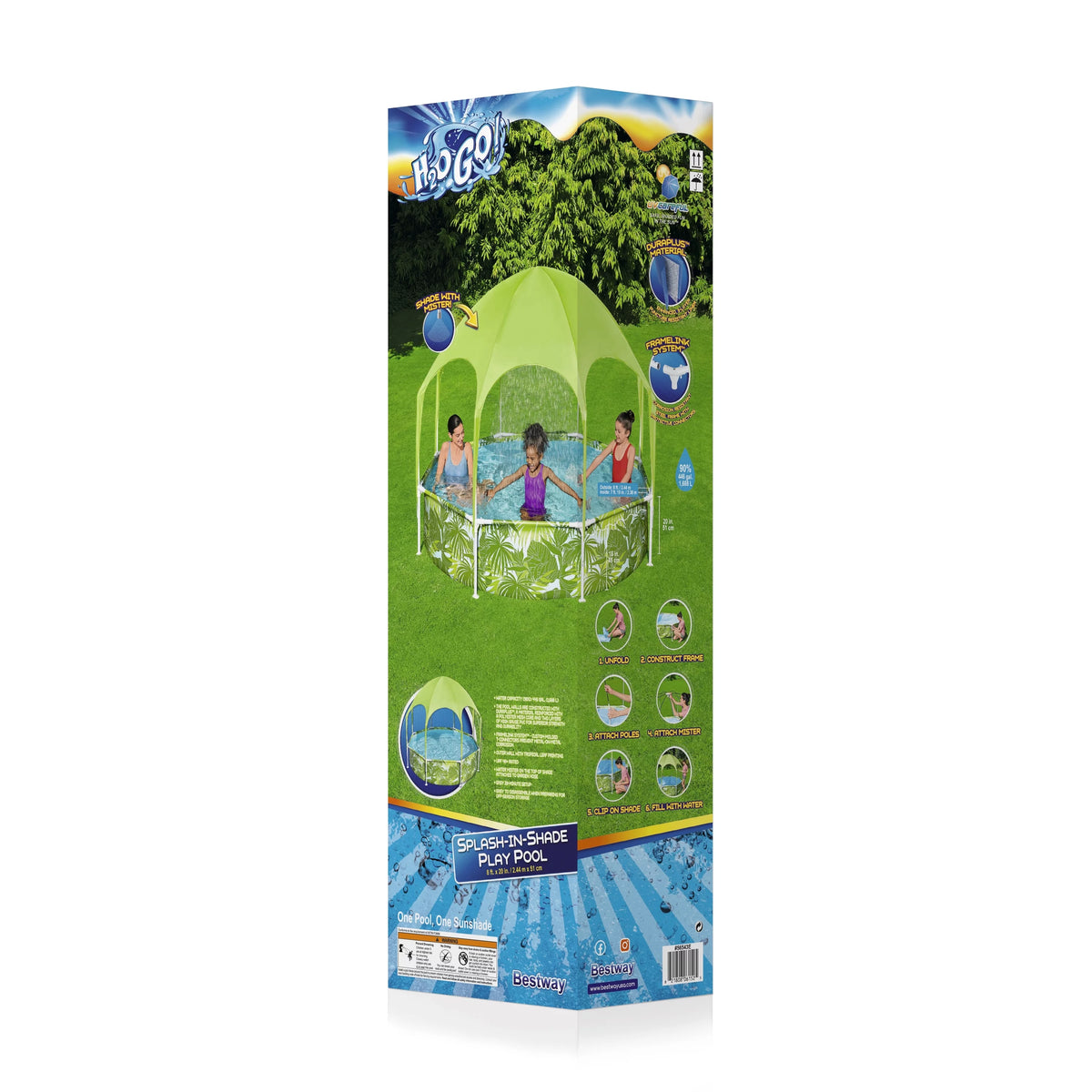 8 ft. x 20 in. Round Above Ground Pool Set Q153805