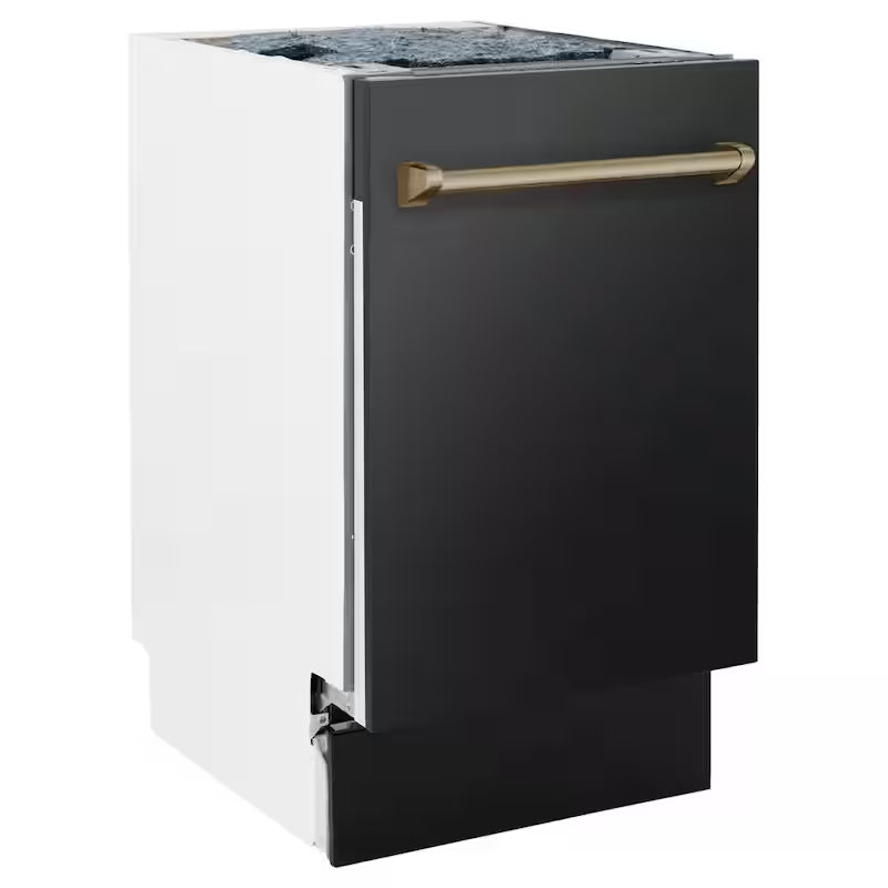18 in. 8-Cycle Tall Tub Dishwasher with 3rd Rack in Black Stainless Steel L67924