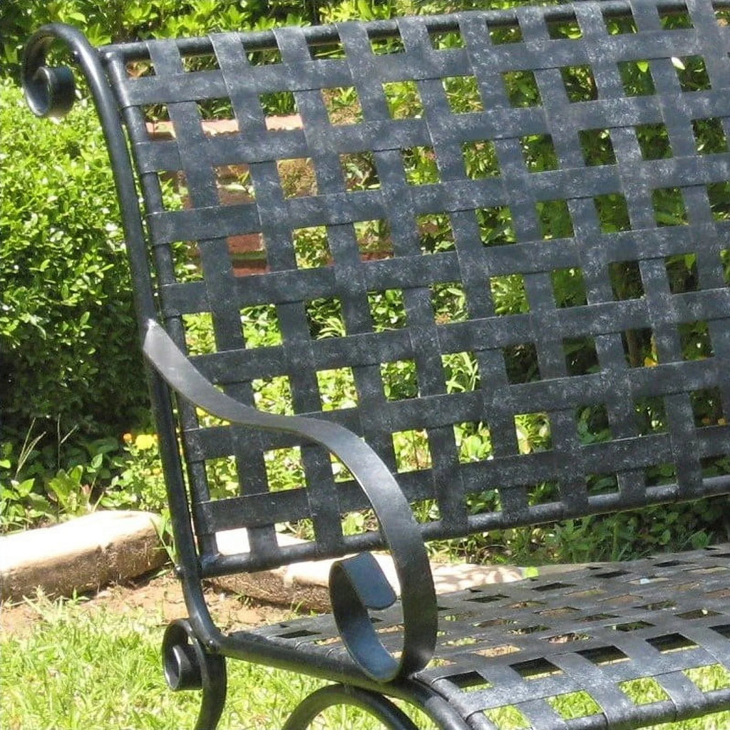 Black Iron Patio Rocker Loveseat J389773