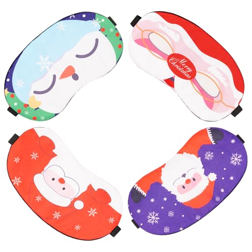 Cartoon Animal 4 Pack/8 Pack Adjustable Strap Blackout Eye Mask D2305