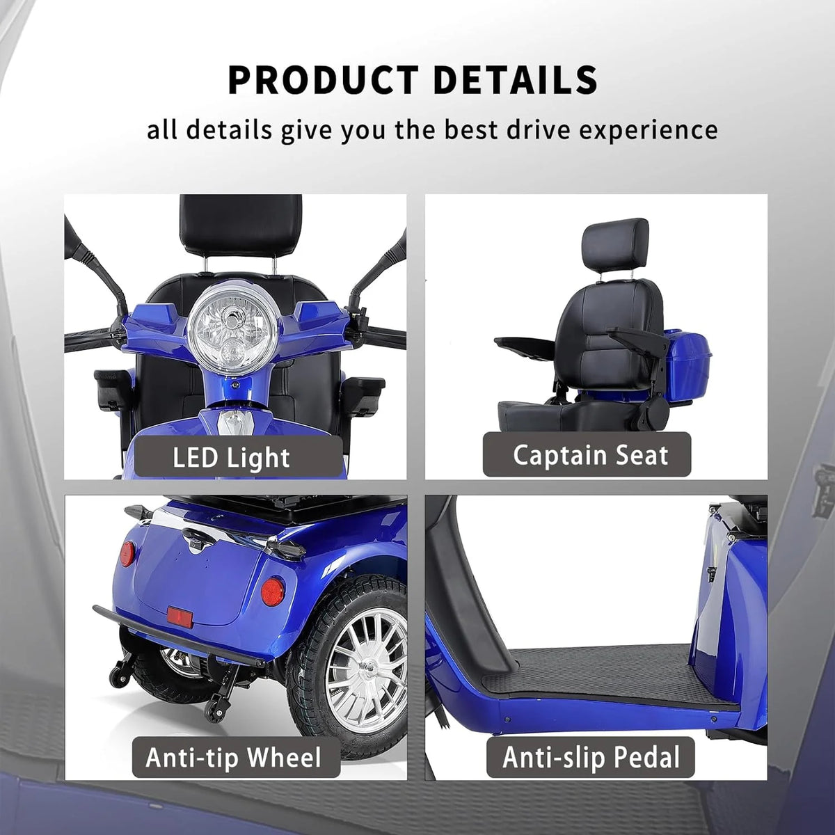 4-Wheel Electric Mobility Scooter E74162
