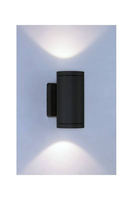 Black 2-Light LED Outdoor Sconce V35153