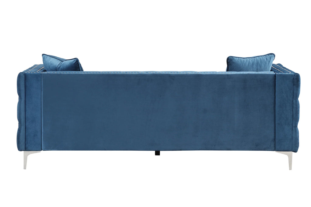 Blue Velvet 2 Pieces Sofa and Loveseat N966547