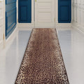 Leopard Design Non-Slip Runner Rug L251