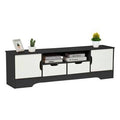 Black TV Stand with Drawer and Cabinet A7154