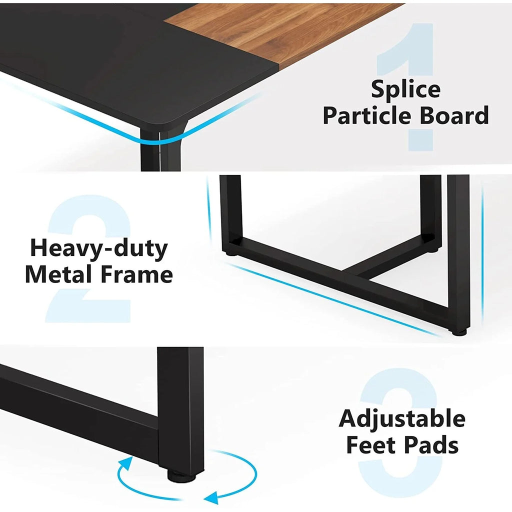 6FT Wood Metal Meeting Table K244