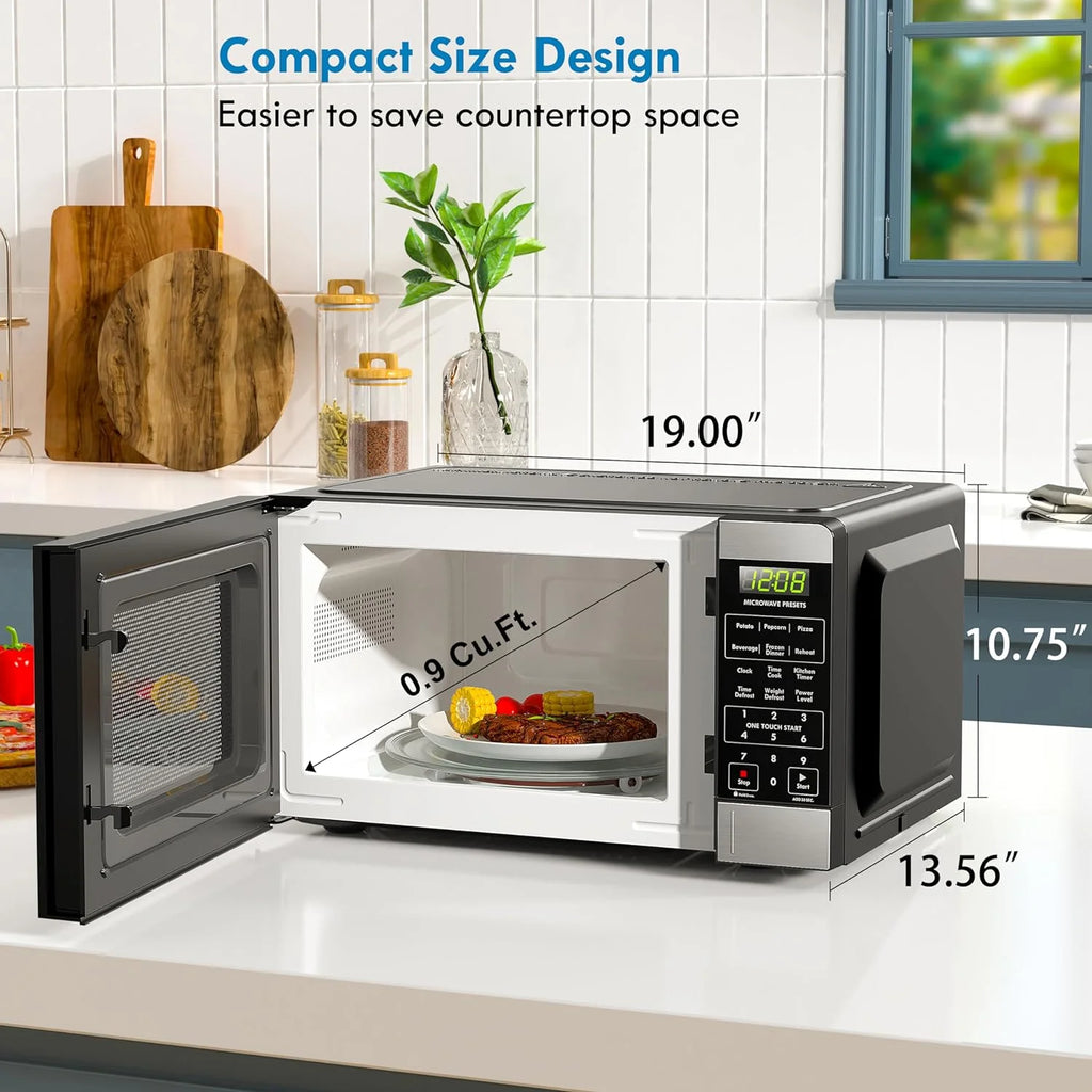 900 Watt .9 Cu Ft Stainless Steel Countertop Microwave I7382