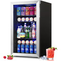 102-140 Can Freestanding Mini Drink Fridge with Glass Door M8233