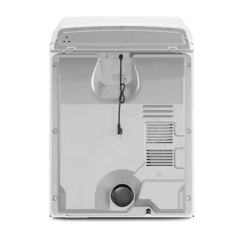 White Top Load Gas Moisture Sensing Dryer D3247