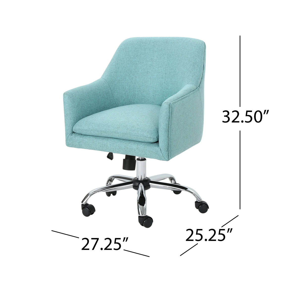 Blue Fabric Home Office Chair T565