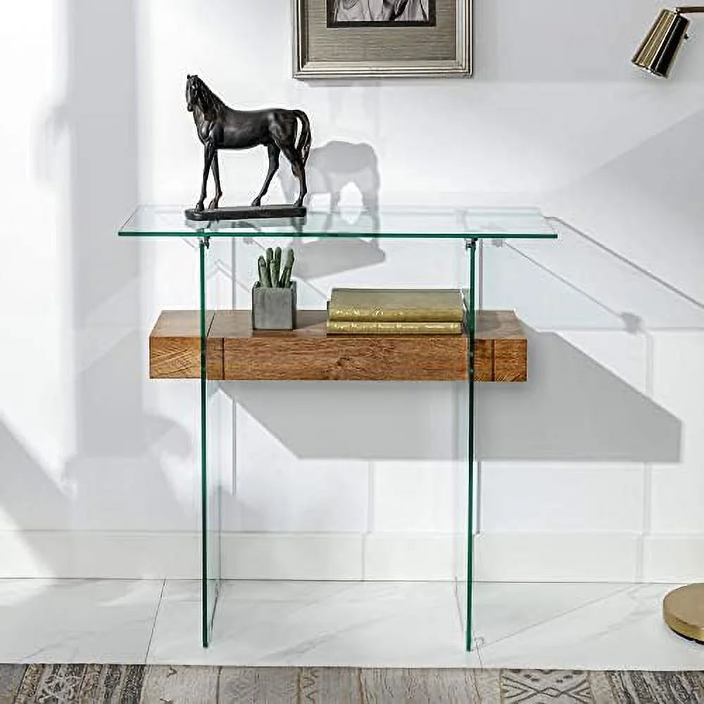 Narrow Glass Console Table D68630