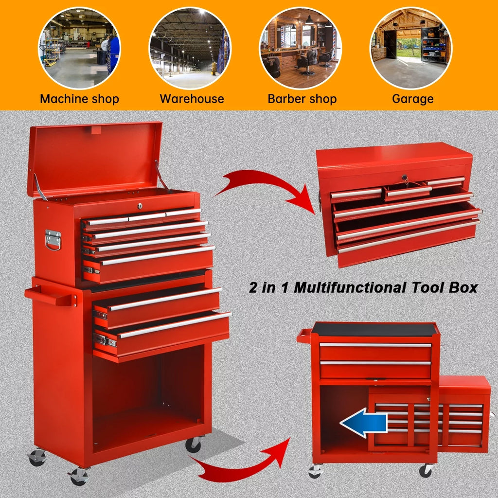 8 Drawer Rolling Tool Chest with Locks O484419