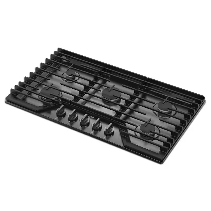 5 Burners Recessed Gas Cooktop in Black Stainless W780