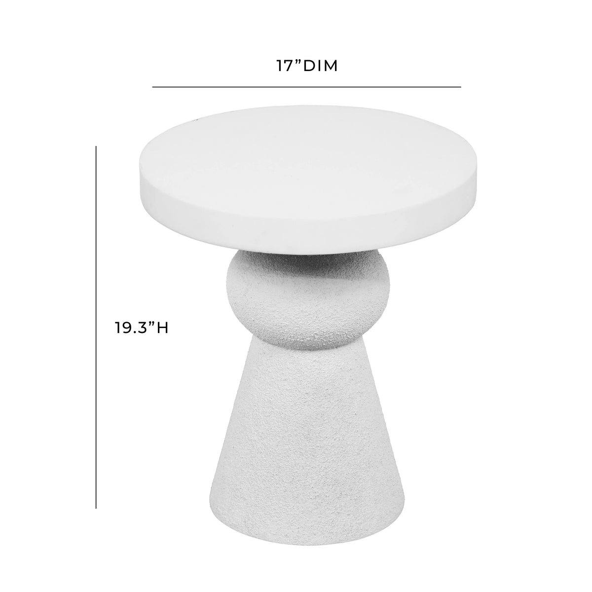 White Side Table K775