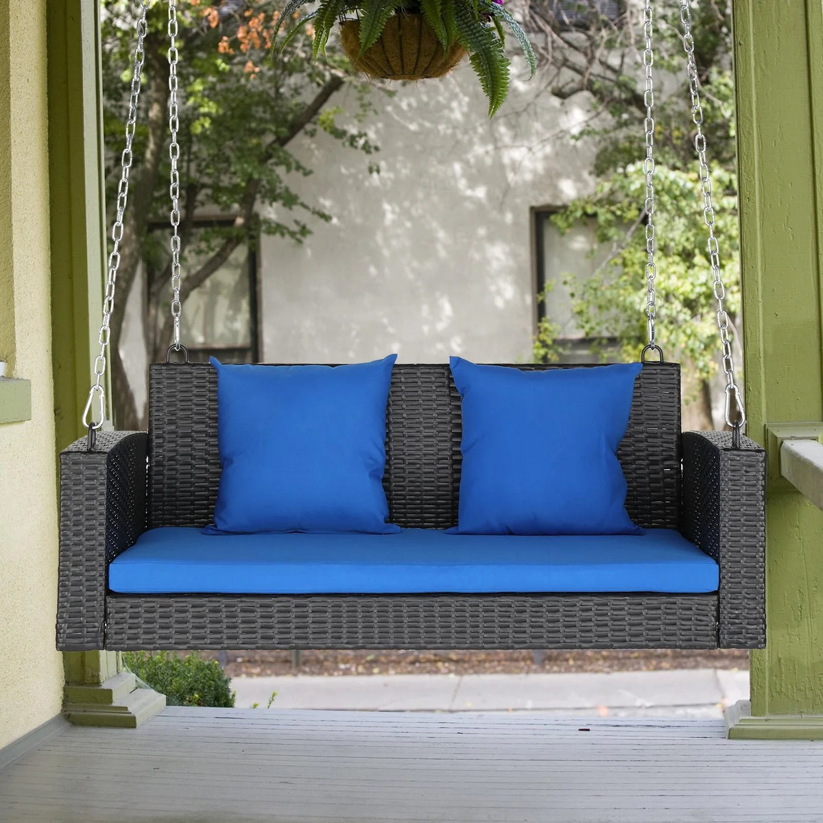 Black Rattan Swing Chair I1261