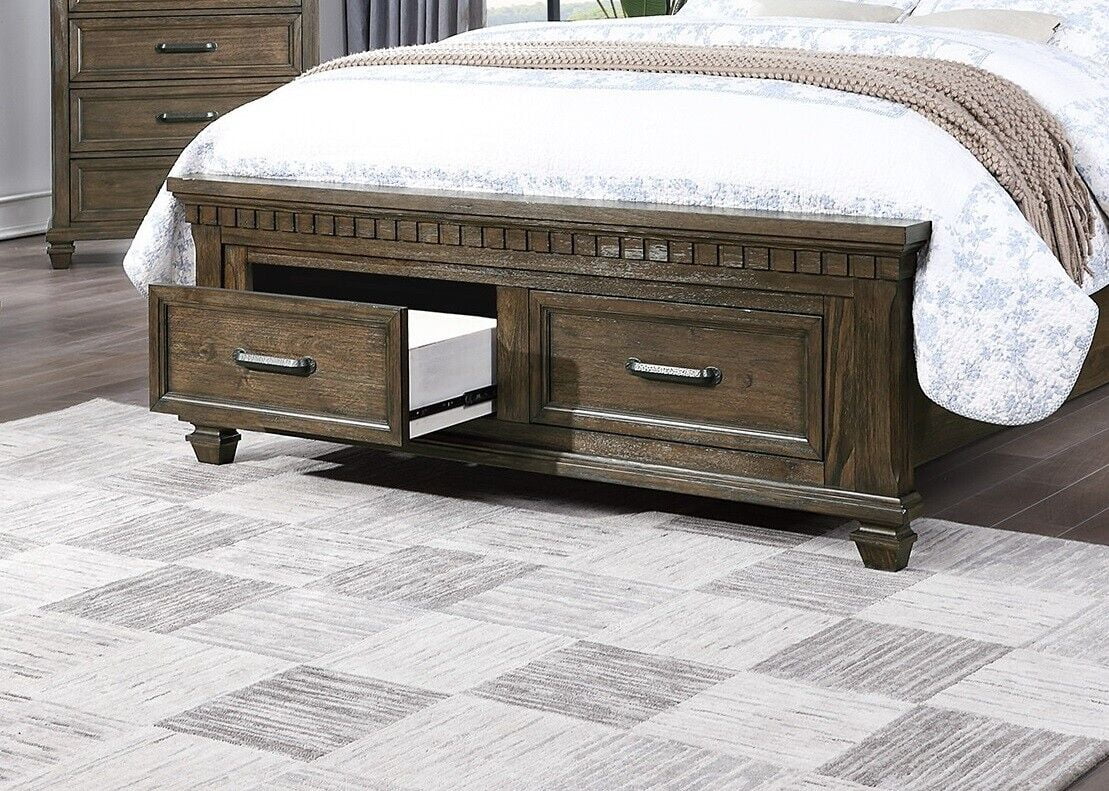 Queen Size Bed with Storage Drawers N3406